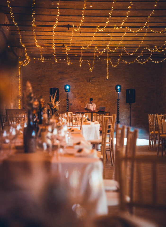 Eclairage ambiant de salle de mariage Gard Vaucluse